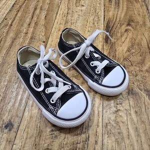 Classic Black and White Kids Sneakers